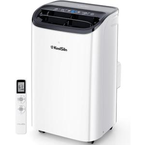 14,000 BTU Portable Air Conditioner Cools Up to 700 Sq.Ft, Auto-Evaporation Low Noise Portable AC Unit with Remote Control Fits for Large Room, Office, Garage,White