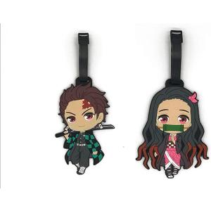 Cartoon/Anime Luggage Tag Suitcase ID Tag with Adjustable Strap (D Slayer)