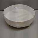 Anyoifax Makeup Perfume Organizer Tray 360 Degree Rotating Lazy Susan Skincare Lotion Organizer Spinning Cosmetics Storage for Dresser, Vanity, Bathroom Countertop, Large Ivory White (11 ")