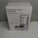 Sfozstra Dog Water Bowl Dispenser: 6L Large White Gravity Stainless Steel Bowl - Without Filter - Pet Feeder for Pets Indoor/Outdoor Use by Owners