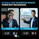 AI Voice Recorder, App Control, Transcribe, Summary and Mind Map, 64GB for Lectures, Meetings, Interviews, Creative Work and Calls with Case (Gunmetal)