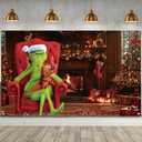 Christmas Photo Backdrop for Photography - Merry Christmas Banner, Xmas Winter Holiday Decorations and Supplies for Home
