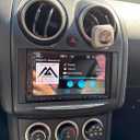 7 Inch Double Din Car Stereo with Wireless Apple Carplay & Android Auto Navi Radio Head Unit with Touch Screen Bluetooth AM/FM Receiver/Mirror Link/Backup Camera/TF/AUX/USB Input