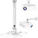 DAWASAPAT Adjustable Projector Ceiling/Wall Mount - 3-in-1 Universal Bracket for Projector Mounting, Universal Height Adjustable Mount Holder with Extension Pole