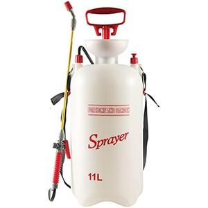 CLICIC 2.9 Gallon (11L) Lawn and Garden Portable Sprayer Pump Pressure Sprayer with Pressure Relief Valve and Adjustable Shoulder Strap for Lawns and Gardens or Cleaning Decks and Cars