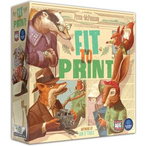 AEG & Flatout Games | Fit to Print | Build your Newspaper! | From the Creators of Cascadia | Easy to Learn | Quick to Play | Ages 10+ | For 1-6 Players, Cream