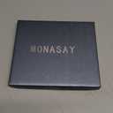 MONASAY Wallet Case Fit for Samsung Galaxy S25 5G, [Lens & Glass Screen Protector Included] [RFID Blocking] Flip Folio Leather Cell Phone Cover with Credit Card Holder, 6.2 inch, Black