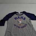 Rookie Of The Year First Birthday Outfit Family Mama of Rookie 1st Birthday Baseball Family Matching Raglan Baseball Tee, Size XL