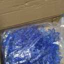 Dilunave 40 Pieces Navy Blue Christmas Snowflake Ornaments Acrylic Christmas Tree Decorations Crystal Snowflakes Translucent Winter Hanging Ornaments for Xmas Tree DIY Crafts