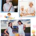 Retisee 200 Packs Plastic Disposable Bibs for Adults 14 x 24 Inch Eating Plastic Bibs for Women Men Elderly(White)