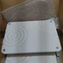 Pearl White 2PCs Large Drying Stone for Kitchen Counter, Stone Dish Drying Mat for Kitchen Counter, Quick Dry Mat with Non-slip Feet