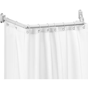 Wenqik Rv Shower Curtain Rod for Bathroom, Hinged Design for 35-42 Inch Aluminum Extend-A-shower Shower Rod for Rv, Bathroom, Bedroom, Fitting Room, Need to Drill