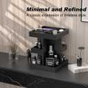 Cologne Organizer for Men, 360 Makeup Rotating Organizer, Organizador de Perfumes, Estante para Perfumes, Gifts for Men, Countertop Vanity and Bathroom, Bedroom Essentials, Mens Gifts (Black)