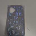 Compatible with iPhone 16 Pro Case with Card Holder Cute Shockproof Drop Protection Phone Wallet Slot Cover Cases for Women - Blue Butterflies Bright Animals