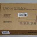 Lwenki Key Holder for Wall, Decorative Key and Mail Holder with Shelf Has Large Key Hooks for Bags, Coats, Umbrella Paulownia Wood Key Hanger with Mounting Hardware (9.8W x 6.7H x 4.2D)
