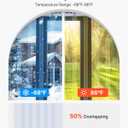 VEVOR Clear PVC Strip Curtain, 84 in Height x 38 in Width x 0.08 in Thickness, 6 PCS Walk in Freezer Cooler Curtain Strips, Thermal Insulating Plastic Door Strips for Warehouse, Freezer, Garage Doors