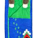 Happy Nappers Medium Hugsy the Puppy 2-in-1 Play Pillow & Sleepy Sack | Plush animal sleeping bag for kids age 3+. 54x20 in, ultra soft cozy material, machine washable portable nap companion