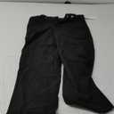 Calvin Klein Boys' Flat Bi-Stretch Dress Pant, Straight Leg Fit, Belt Loops & Front Pockets (8 Husky, Black)