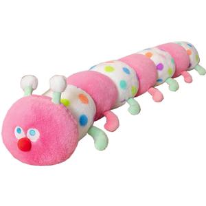 Hofun4U Caterpillar Stuffed Long Plush Pillow - Home Decoration Christmas Birthday for Kids Adults (Pink, 35 inch)