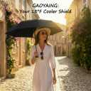 GAOYAING Compact Travel Umbrella with Case Sun&Rain Lightweight Small and Compact Suit for Pocket, Size 3