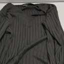 Dokotoo Womens Soft Long Sleeve V Neck Shirts Solid Casual Decorative Buttons Knitted Pullover Tunic Tops Black (Medium)