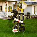 2026 Graduation Decorations -3.5FT Large Class 2026 Graduation Yard Sign Yard Decorations Congrats Graduation Lawn Signs 2026 Grad Yard Signs with Stakes for Outdoor Indoor Congrats Graduation Party Decoration Supplies