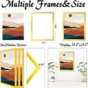 Gold 16x20 Picture Frame Set of 3, High Transparent Frame for 16 By 20 Photo Collage Canvas Poster Size Wall Mount and Tabletop Horizontally Vertically (Gold, 16 x 20 inches)