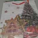 32 PCS Christmas Bags for Wrapping Holiday Gifts,Hot Stamping Foil Festival Bag Bulk Set with Snowman, Reindeer,Christmas Stocking/Cane/Tree, Snowflake, Gin Design - 8 X-Large,8 Large,8 Medium,8 Small (32 Count (Pack of 1))