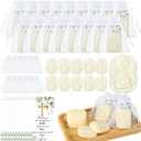 30 Sets Baptism Party Favors for Guests, Baptism Soap Bulk Angel Shaped Soap with Thank You Gift Tags and Organza Bags for Religious Christian Christening Communion Wedding Bridal Baby Shower