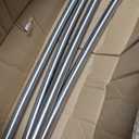 Moen Brushed Nickel Adjustable 57 to 60-inch Stainless Steel Double Curved Shower Curtain Rod, Wall Mounted with Fixed Brackets, DN2141BN