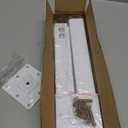 POROHOM 2PCS Adjustable Square Table Leg (14-24inch)Metal Desk Legs, Home Office DIY Furniture Leg Set for Tables, DIY desks, Counter Tops, Kitchen Tables,Office Desk (White)