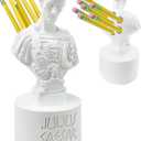 Julius Caesar Pencil Holder Fun Caesar Pen Holder for Desk Teacher Office Organizers Stationary for History Teacher Ides of March