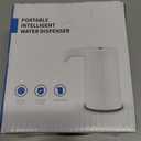 Electric Water Bottle Pump, Water Bottle Dispenser,USB Charging Drinking Water Dispenser, Universal Water Pump for 5 Gallon Water Jugs Bottles, Portable Water Dispenser for Home Camping (White-01)