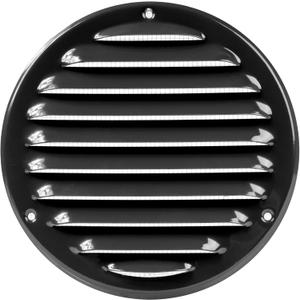 Repa Market 5 Inch (Opening Dimensions) Air Vent Covers/Black Galvanized Steel Return Air Grille/AC Vent Cover/Wall or Ceiling HVAC Registers Grilles & Vents for DIY & Home Improvement