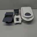 Mueller Pro-Series 10-in-1, 8 Blade Vegetable Chopper, Onion Mincer, Cutter, Dicer, Egg Slicer with Container, French Fry Cutter Potatoe Slicer, Home Essentials & Kitchen Gadgets, Salad Chopper (8 Blade, White Sand/Gray)