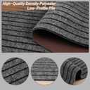 2' x 5' Runner Rugs with Rubber Backing, Indoor Outdoor Utility Carpet Runner Rugs, Stripe Gray, Can Be Used as Aisle for The RV and Boat, Laundry Room and Balcony
