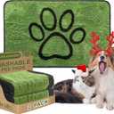 Qeils Reusable Dog Pee Pads, 2 Pack Super Absorbent & Leakproof Washable Puppy Pads with Soft Green Top Layer, for Potty Training, Crates, Couch, Car Seats & Pet Beds, 30"x 48"