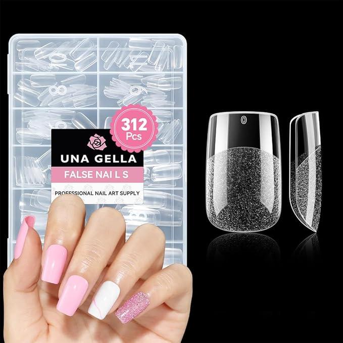Una Gella False Nails Professional Nail Art Supply 313Pc 12 Sizes