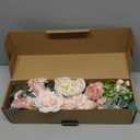 Anna's Whimsy Artificial Flowers Bouquets, Artificial Silk Flowers Bouquets for Wedding, Home Table Decorations, Wedding Centerpieces Bouquets Flowers Arrangement Decorations