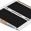 LEMNISCATE 2FT Wheelchair Ramps for Home Steps, Non-Skid Portable Handicap Aluminum Wheel Chair Ramps, 800LBS Capacity Folding Ramps for Wheelchairs for Homes, Entry, Shed, Doorways, Curbs, Stairs (2FT-Usable height 2-6 inch)