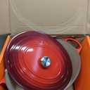 Le Creuset Enameled Cast Iron Signature Round Dutch Oven, 7.25 qt., Flame (7.25 Qt, Flame)