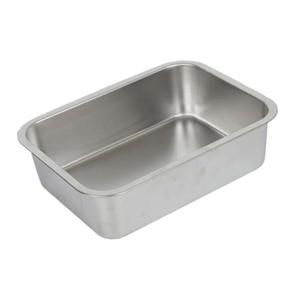 PHENOFICE Dinnerware Serving Platter Thickened Stainless Steel Plate Multi-functional Tray Easy to Clean, 12.5" length, 8.5" width, 4" deep