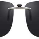 Polarized Clip On Sunglasses Over Prescription Glasses Men Women Compact Fit Non-Flip Up