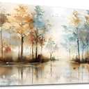 Lapremoly Boho Wall Decor For Living Room Framed Wall Art for Bedroom Abstract Tree Painting Wall Artworks Hang Pictures For Office Decoration Canvas Prints Room Home Decorations Posters 24"X48"