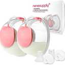Nenesupply Handsfree Wearable Breastmilk Collection Cara Cups Caracups Compatible with Spectra S1 S2 9 Plus Lansinoh Breast Pumps 24mm Silicone Flanges Replacement Spectra Pump Parts 19 21mm Inserts (Whole Kit 24mm)