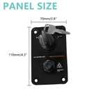 12V Single Key Switch Panel Marine Outboard Single Engine Ignition Key Panel Assembly On Off Switch 704 Control Box for Yamaha Outboard Yacht #704-82570-01-00, 704-82570-12-00