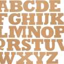 Juvale 104 Piece Unfinished Cardboard Alphabet Letters for DIY Crafts, Classrooms, and 3D Projects - 3x3 in Cardboard Letters
