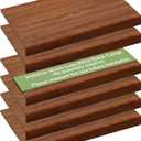 6 PCS Wire Rack Covers for Pantry Wood Grain, 24'' W * 16'' D (Ready to Use) Faux Wood Shelf Covers for Wire Shelving, Rustic Closet Shelves Covering Toppers - Bathroom, Kitchen, Garage (Brown)
