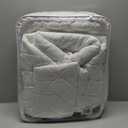 Sealy Luxury 100% Cotton Soft Top Layer, High Loft Comfort EternaLoft Fiberfill, Durable Stretch Corners Mattresses 18 Inches Deep Machine Washable Fitted Mattress Pad, Queen Size, White