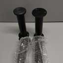 Wlrrcwdttc 4 Pcs Adjustable Bed Center Support Legs 7.08-12.2 inch for Bed Frame/Bed Center Slat, Metal Adjustable Furniture Legs for Bed/Cabinet/Sofa/Dresser/Couch/Table, Heavy Bed Legs Replacement (Black)